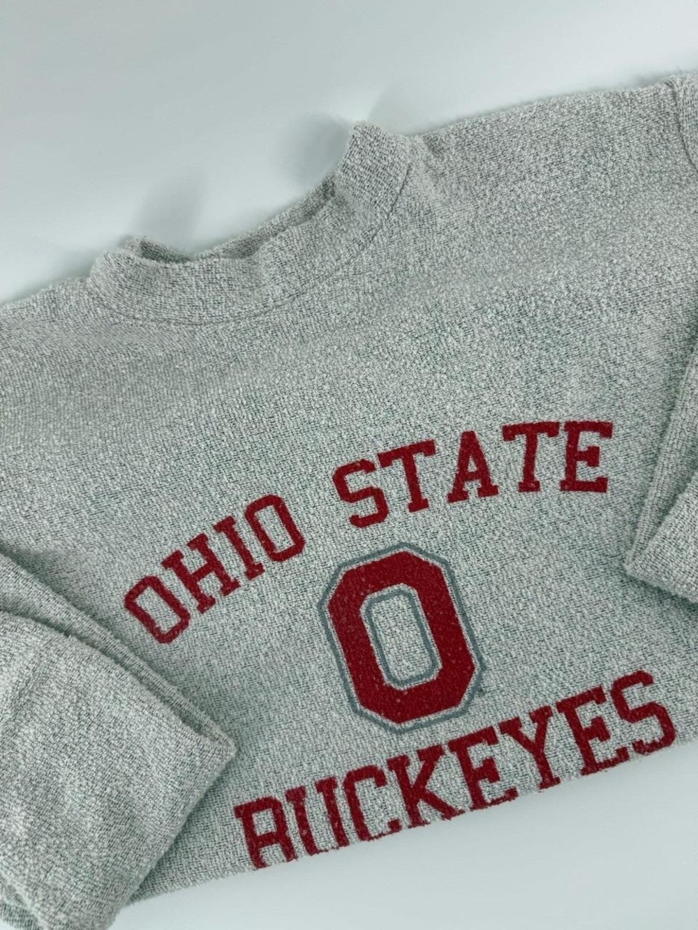 Ohio State Buckeyes Gray Crewneck Sweater - Collegiate Style